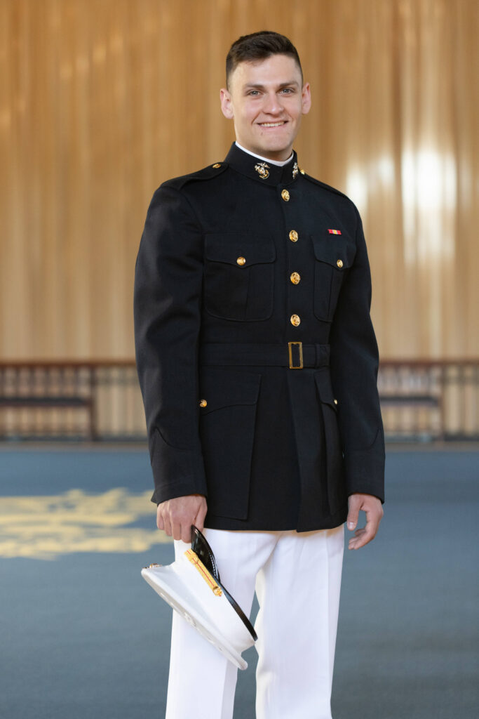 Midshipmen portrait in Dahlgren Hall at the Naval Academy.
